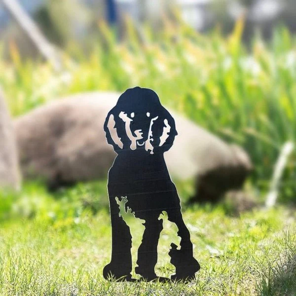 Poodle Metal Silhouette