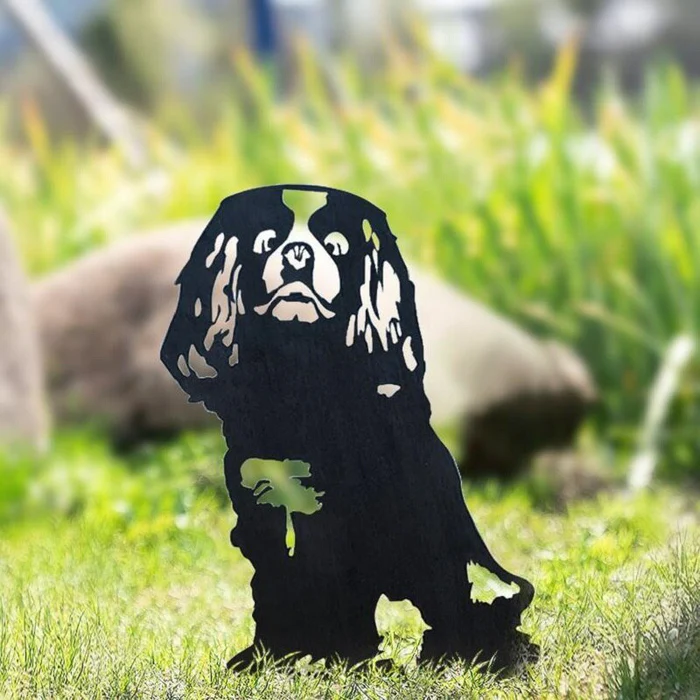 Cavalier King Charles Metal Silhouette