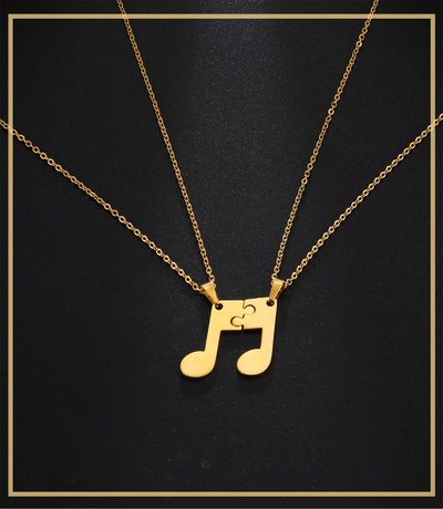 My Favourite | Muzieknoot Matching ketting 1+1 GRATIS