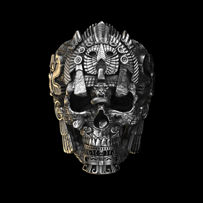 🔥LAATSTE DAG 70% KORTING🔥 Sterling zilveren zwarte skull ring