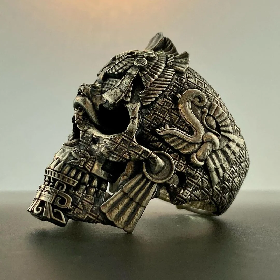 🔥LAATSTE DAG 70% KORTING🔥 Sterling zilveren zwarte skull ring