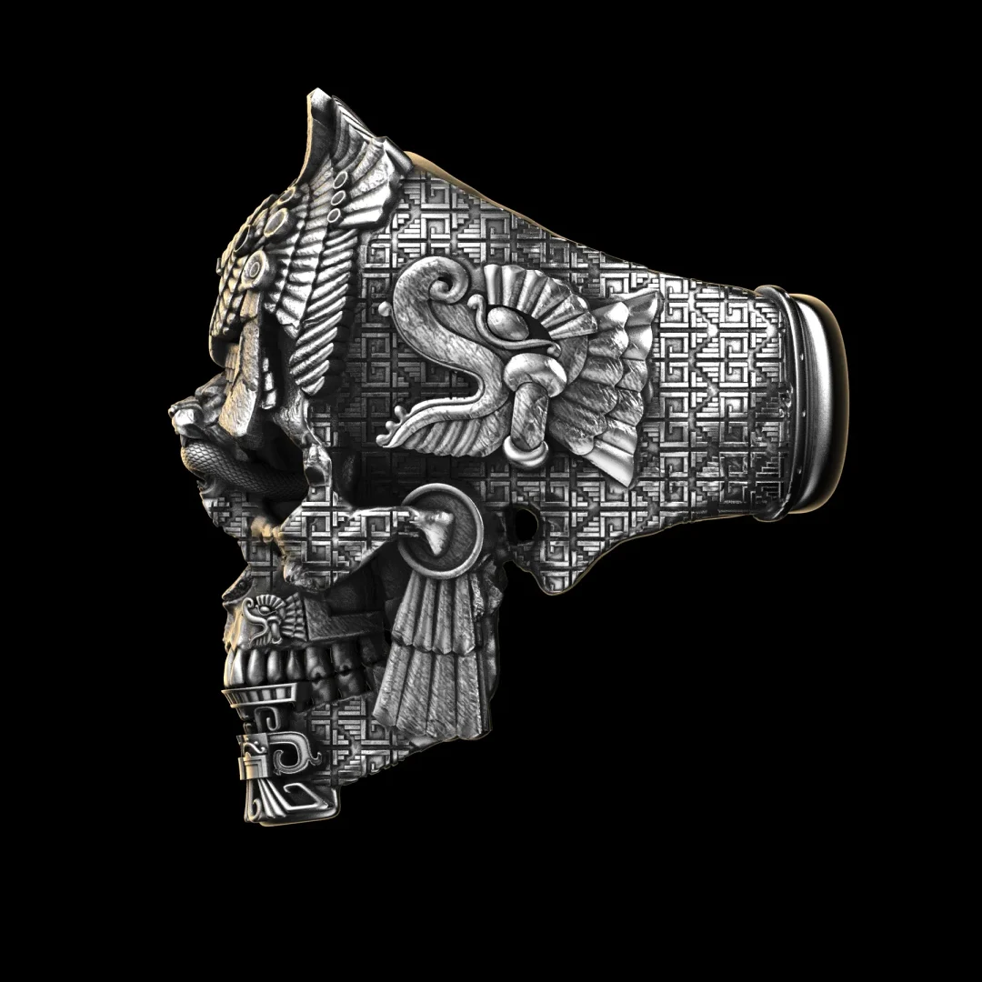 🔥LAATSTE DAG 70% KORTING🔥 Sterling zilveren zwarte skull ring