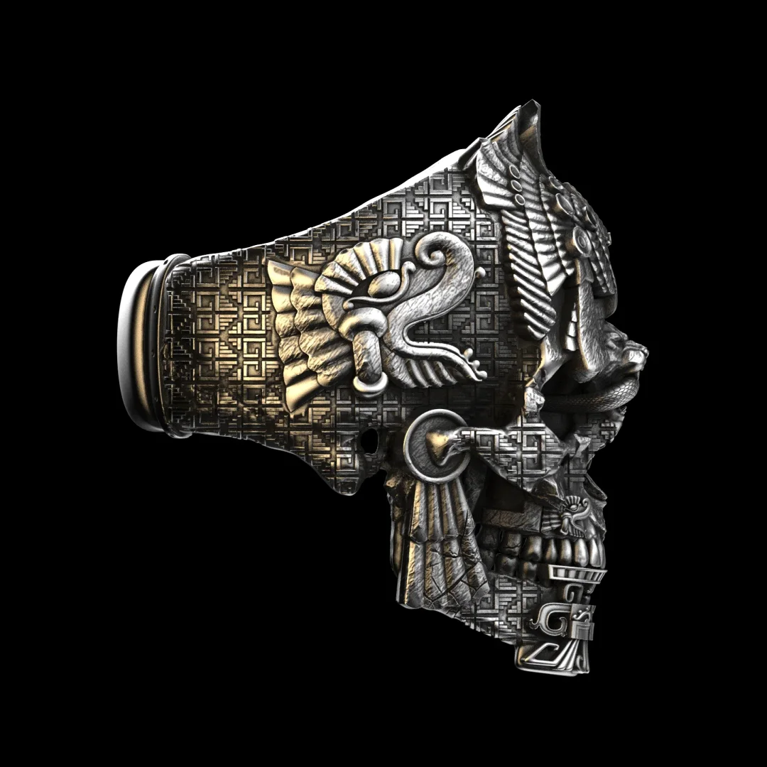 🔥LAATSTE DAG 70% KORTING🔥 Sterling zilveren zwarte skull ring