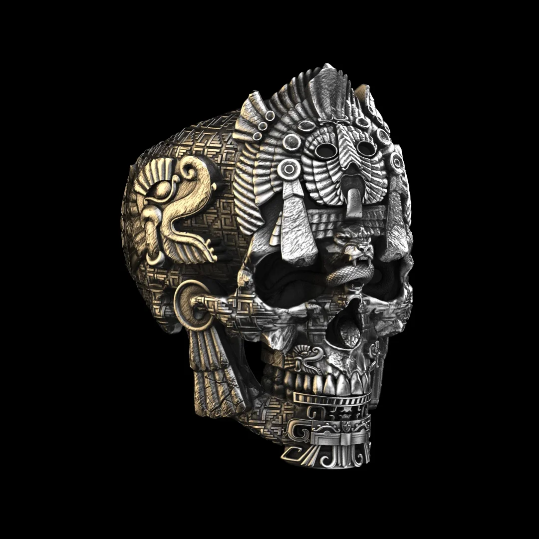 🔥LAATSTE DAG 70% KORTING🔥 Sterling zilveren zwarte skull ring