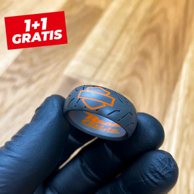 1+1 GRATIS | Zwarte titanium en cerakote Moto velgringen