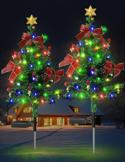 Zonne-kerstdecoraties kerstboomverlichting