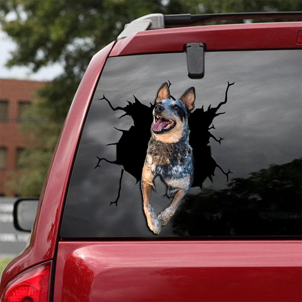 Australian Cattle Dog Crack Auto Sticker 6