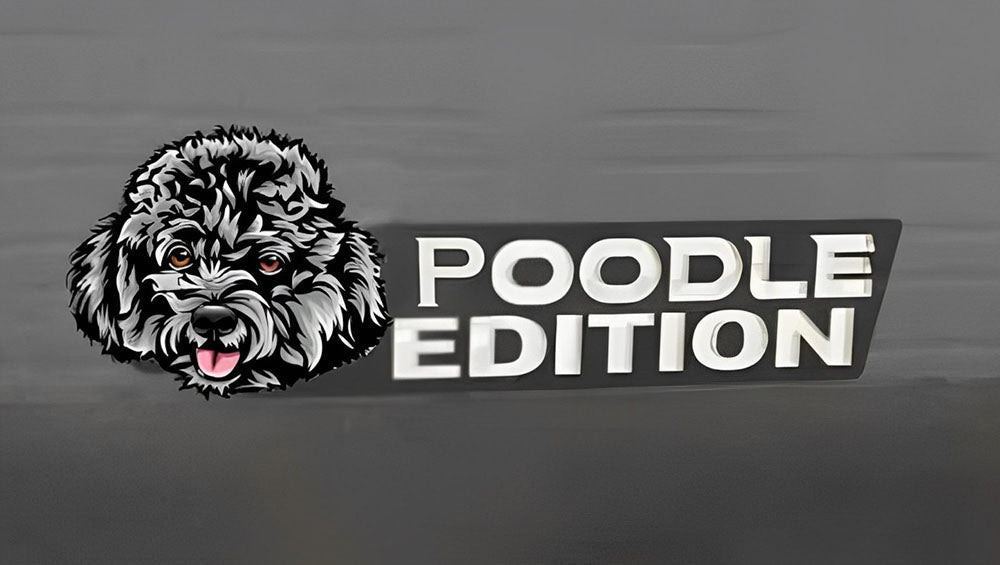 Poodle Auto Badge Autoembleem