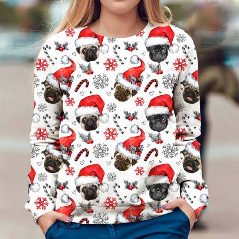 Pug - Honden Kerst Trui