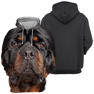 Unisex Honden Hoodie | Rottweiler Quiet