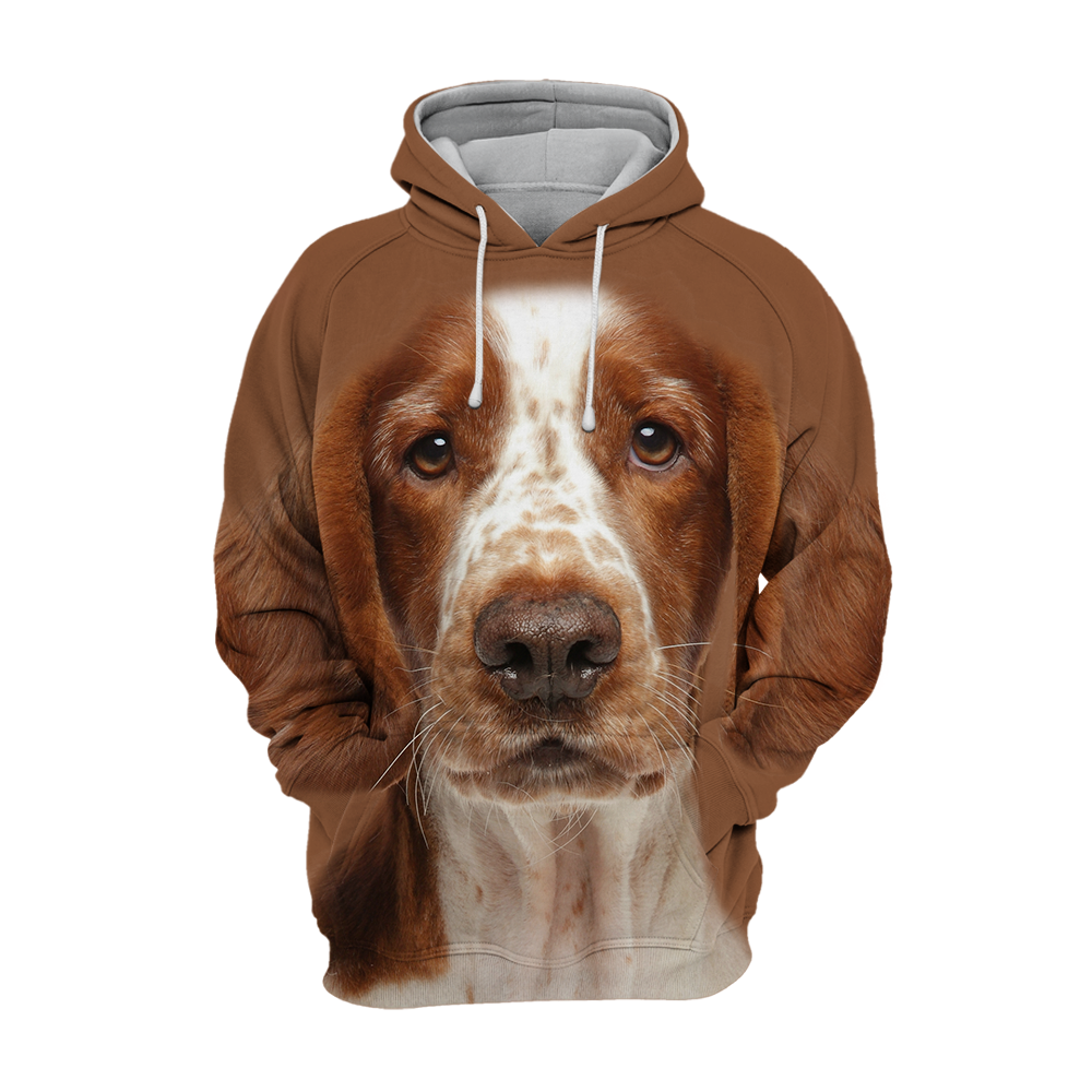 Unisex Honden Hoodie | Welsh Springer Spaniel Sit