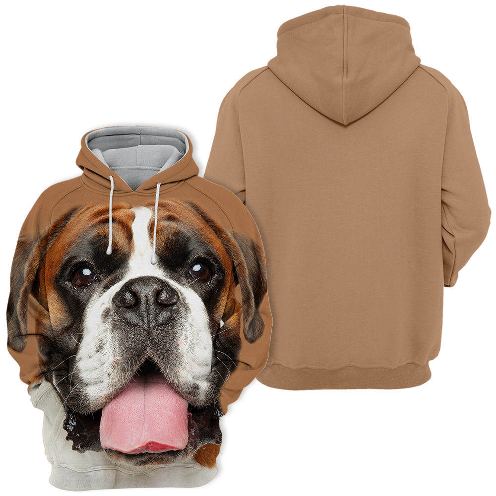 Unisex Honden Hoodie | German Boxer Chill