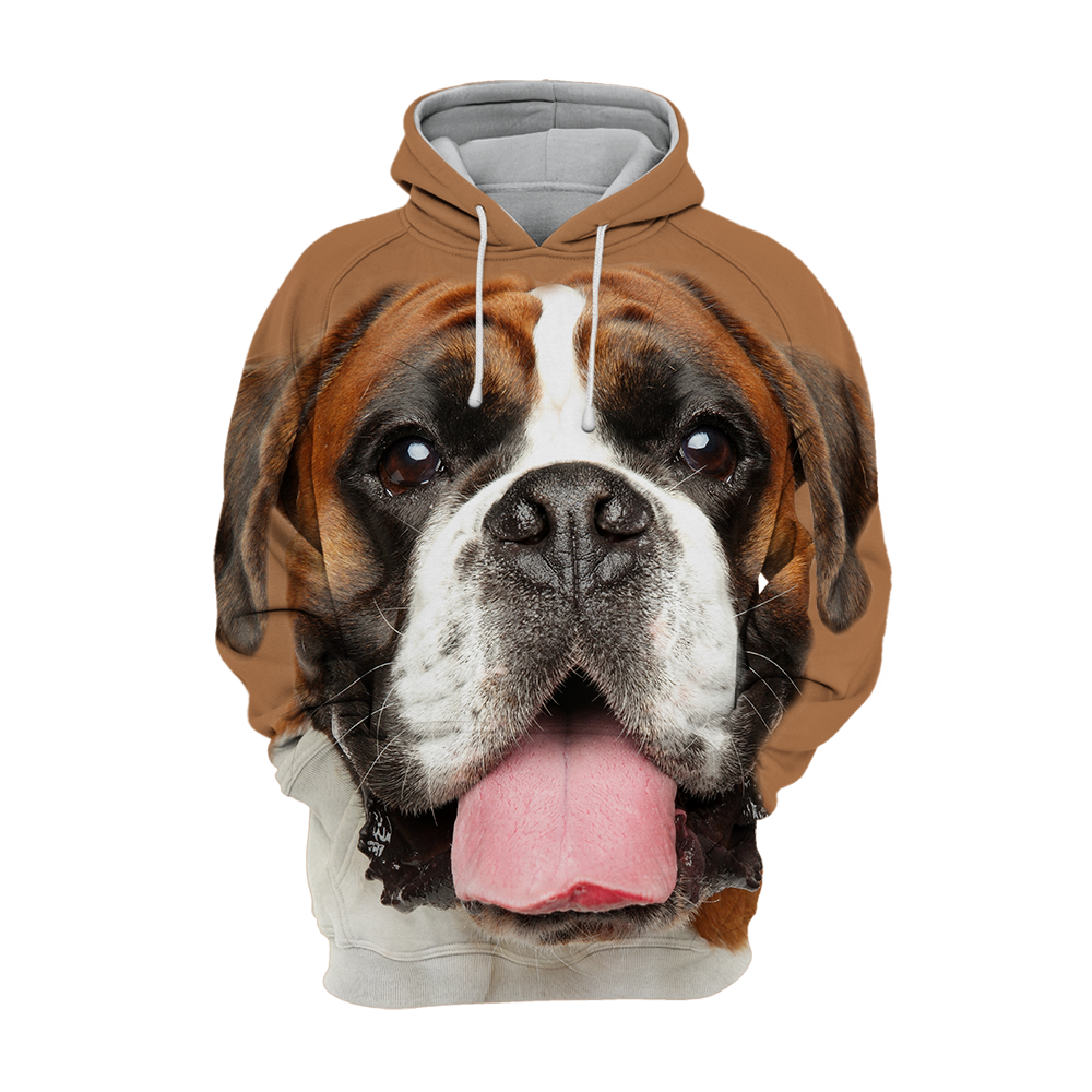 Unisex Honden Hoodie | German Boxer Chill