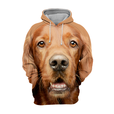 Unisex Honden Hoodie | Irish Setter Adorable