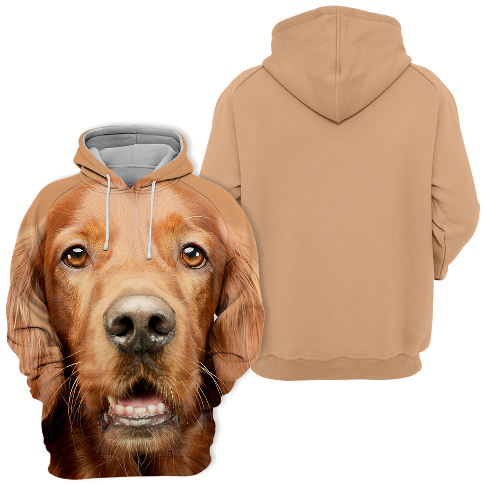 Unisex Honden Hoodie | Irish Setter Adorable