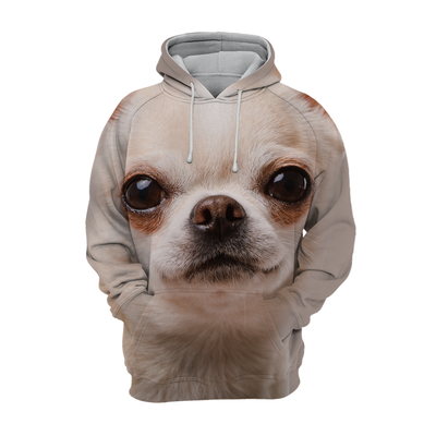 Unisex Honden Hoodie | Chihuahua Look