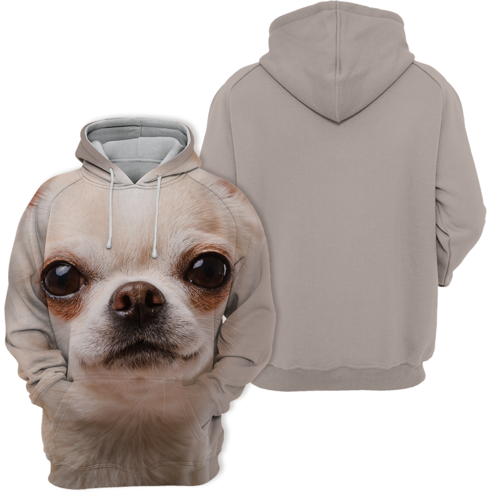 Unisex Honden Hoodie | Chihuahua Look