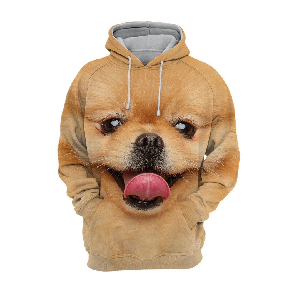 Unisex Honden Hoodie | Pomeranian Spitz Happy