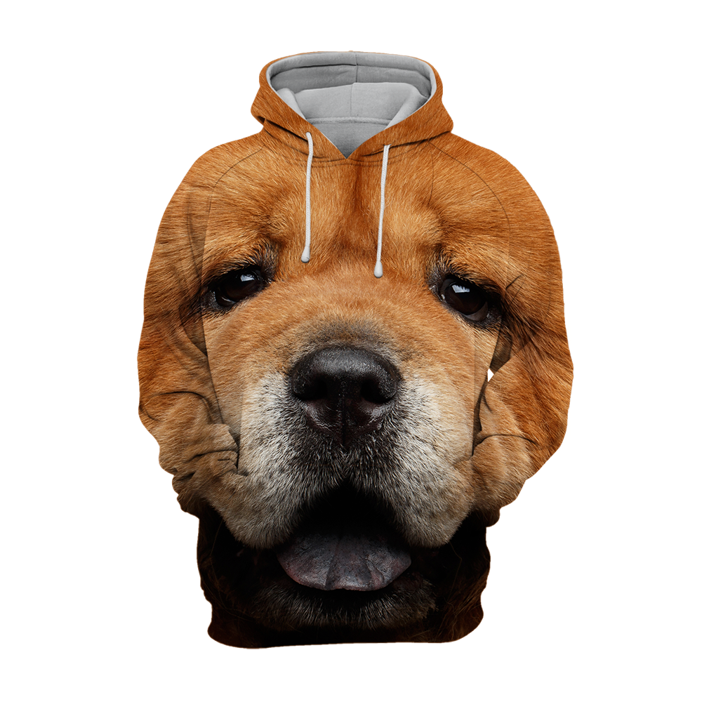 Unisex Honden Hoodie | Chow Chow Look