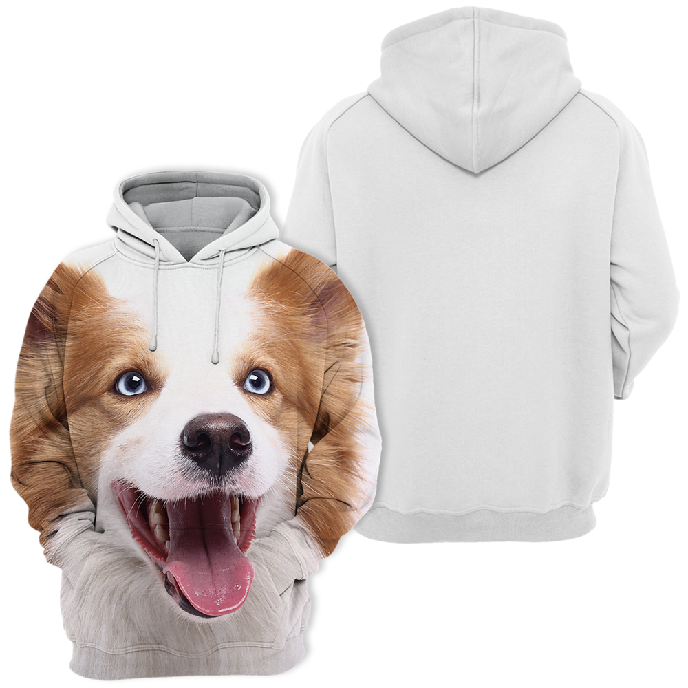 Unisex Honden Hoodie | Border Collie Bruin