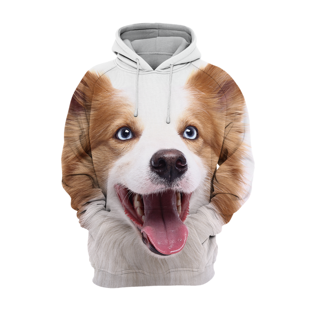 Unisex Honden Hoodie | Border Collie Bruin