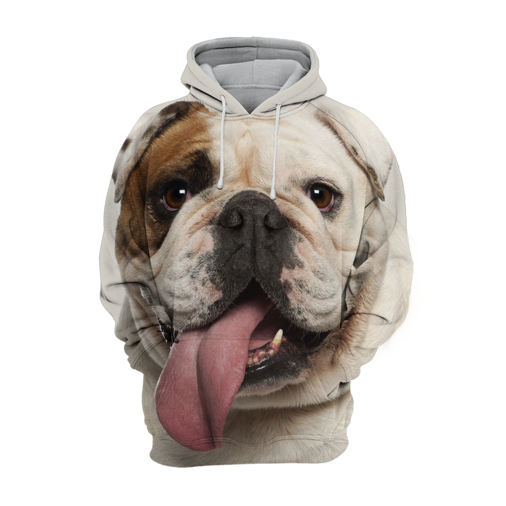 Unisex Honden Hoodie | English Bulldog Pitbull Naughty