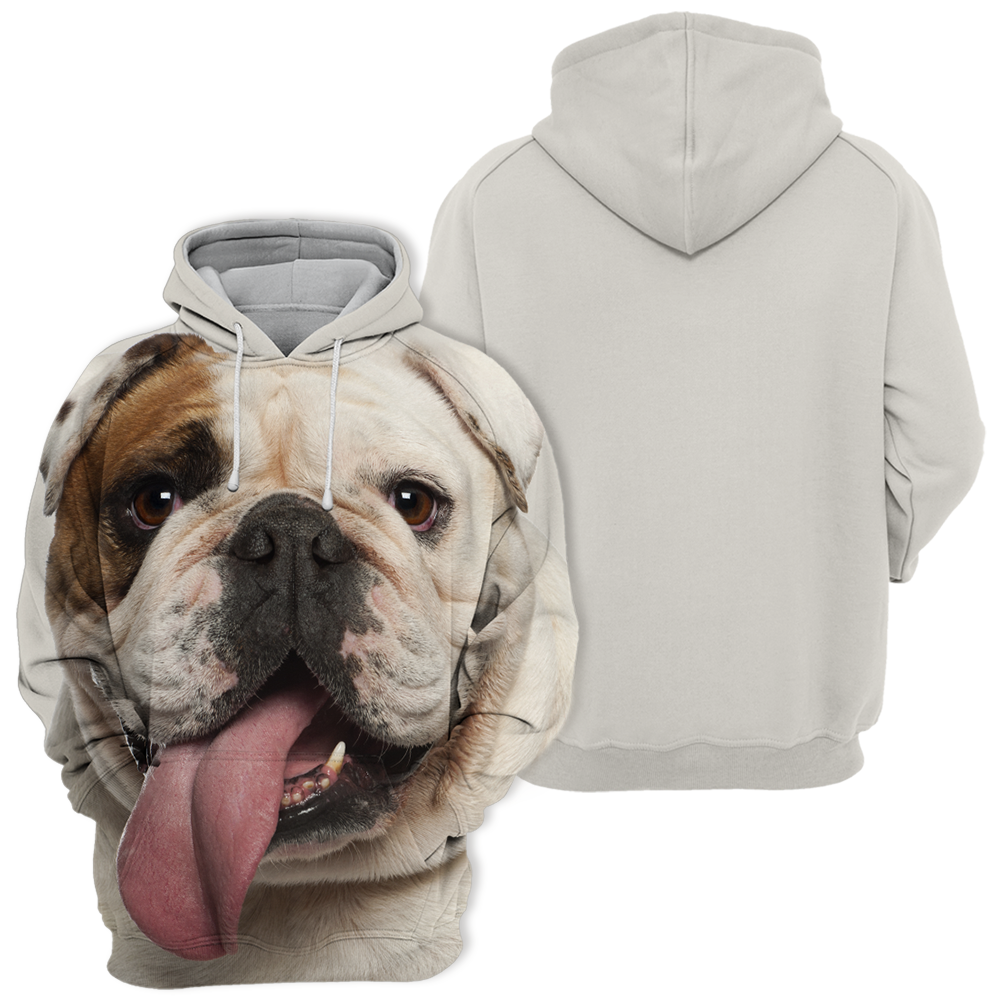 Unisex Honden Hoodie | English Bulldog Pitbull Naughty