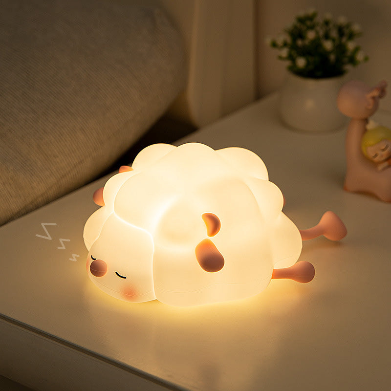 Little Sheep LED Squishy Tap Tap Night Light Lamp