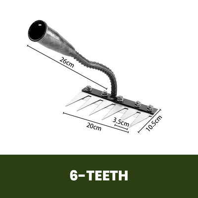 🍂5/6/7/8 Onkruidhark met koolstofstalen tuintanden