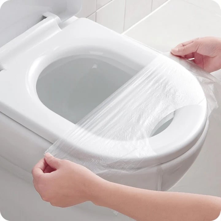 🔥 Laatste dag 40% korting🔥 - Wegwerp plastic toiletbril - Geen zorgen meer over openbaar toilet👋