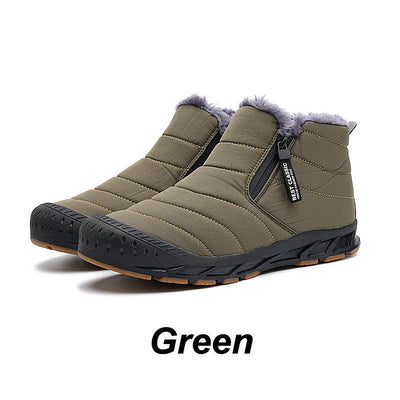 Warme, waterdichte outdoor sneeuwlaarzen met imitatiebontvoering voor de winter.